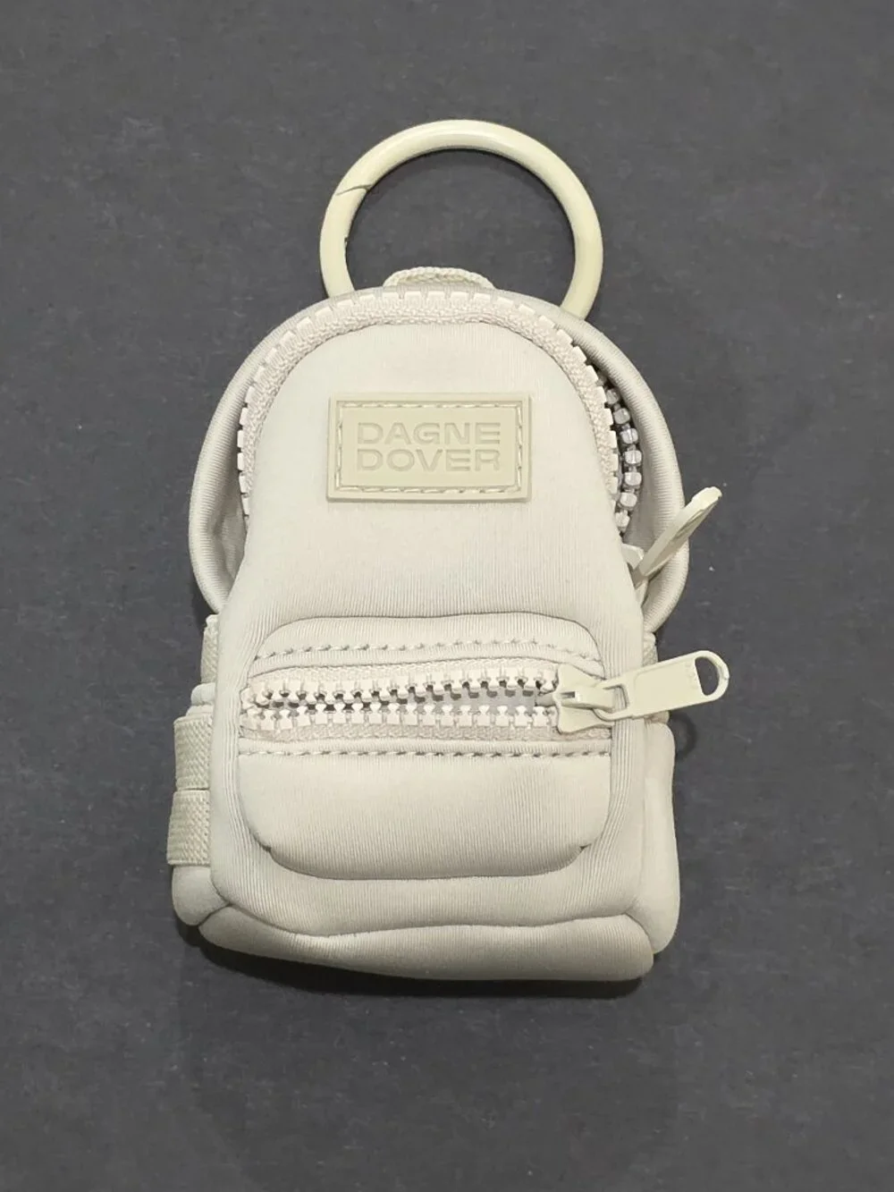 Dagne Dover Mini Dakota Backpack Keychain - Cream